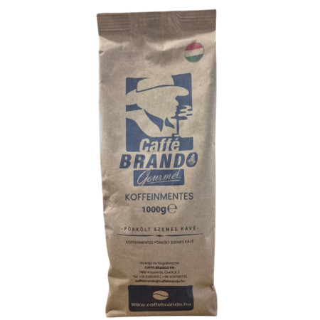 Ciao Brando Koffeinmentes szemes pörkölt kávé 100 % robusta