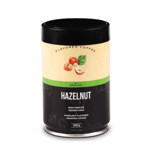 Pörkölt mogyoró ízesítésű pörkölt szemes kávé díszdobozban 250g