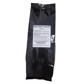 Instant fekete kávé 500 g – gazdaságos kiszerelés