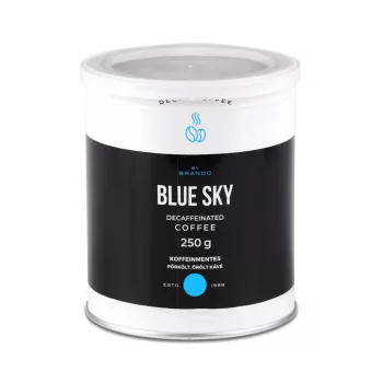 Blue Sky koffeinmentes őrölt pörkölt kávé 250 g díszdobozos csomagolásban