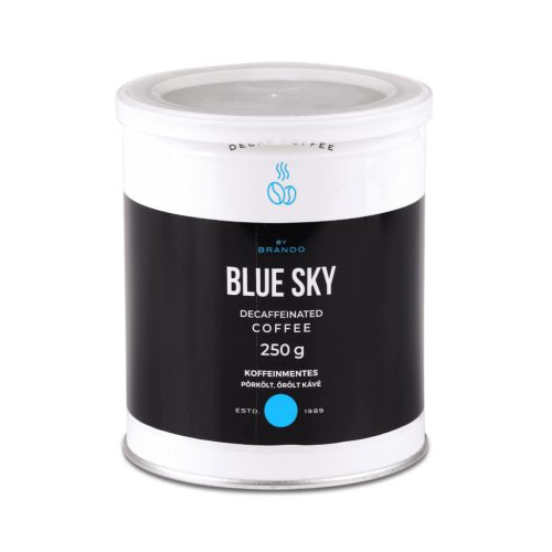 Blue Sky koffeinmentes őrölt pörkölt kávé 250 g díszdobozos csomagolásban