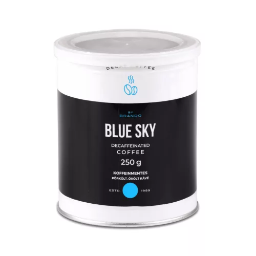 Blue Sky koffeinmentes őrölt pörkölt kávé 250 g díszdobozos csomagolásban