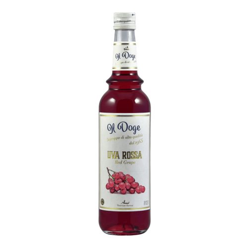 Piros szőlő szirup 0,7 l Il Doge limonádéhoz és koktél jellegű italokhoz