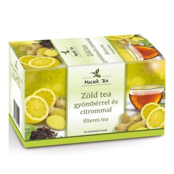 ZÖLDTEA CITROMMAL ÉS GYÖMBÉRREL filteres teakeverék