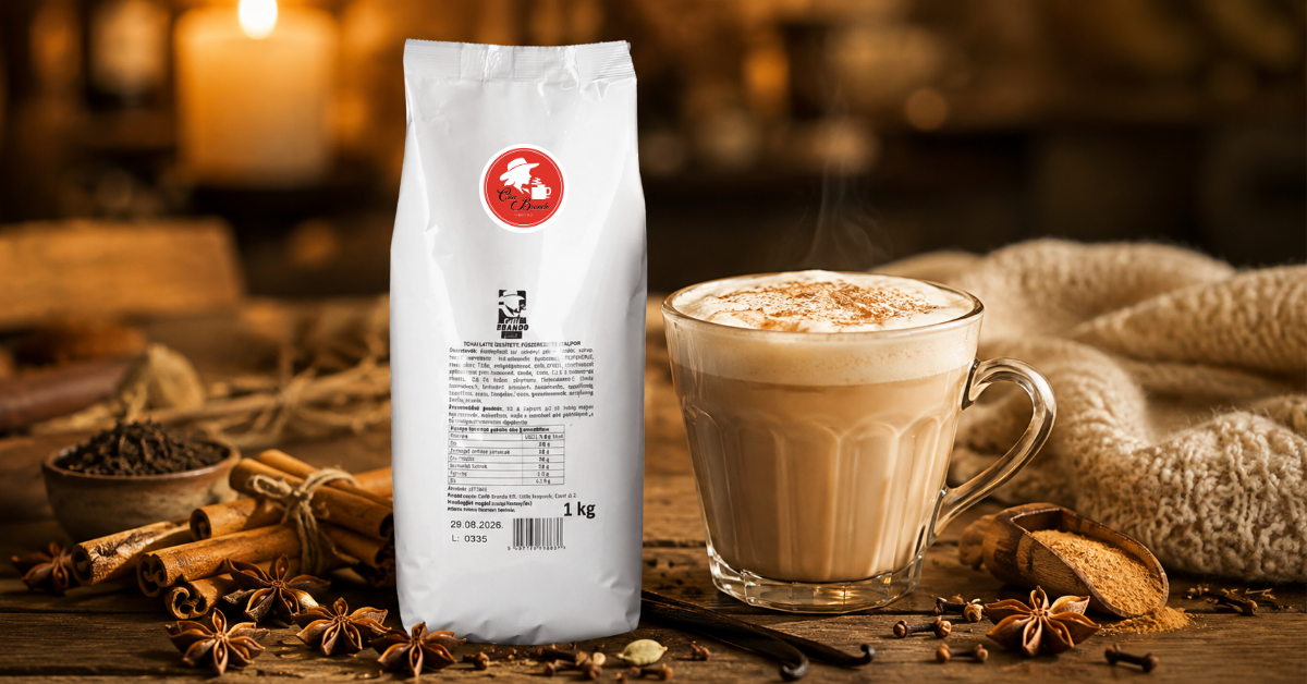 Chai latte italpor – fűszeres meleg ital kávézóknak, vendéglátóhelyeknek és otthonra