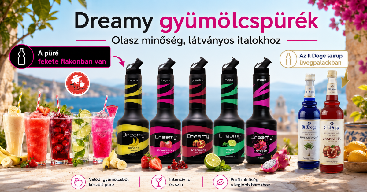 Dreamy gyümölcspürék vendéglátásba – olasz minőségű alapanyag látványos italokhoz