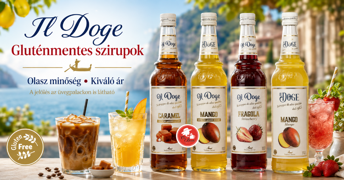 ll Doge gluténmentes szirupok vendéglátásba – olasz minőség, kiváló ár