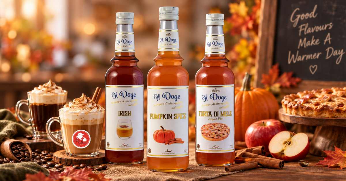 Őszi italkínálat vendéglátóhelyeknek – Pumpkin Spice, forró csoki, chai latte és kávészirupok
